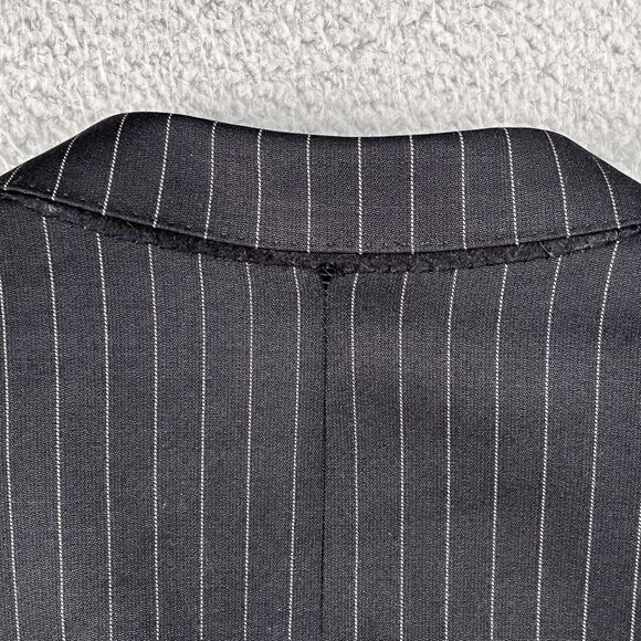 Armani Collezioni Black & White 100% Wool 3 Button Pinstripe Blazer Sz 42L - Picture 9 of 9